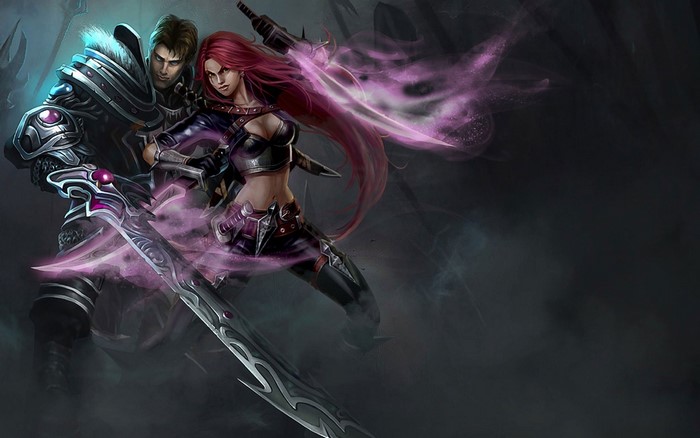 Katarina and Garen from League of Legends