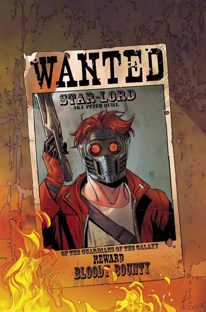 Star-Lord from Guardians of the Galaxy Wanted Poster