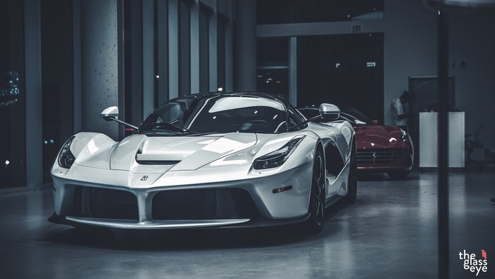 Ferrari LaFerrari in Modern Showroom