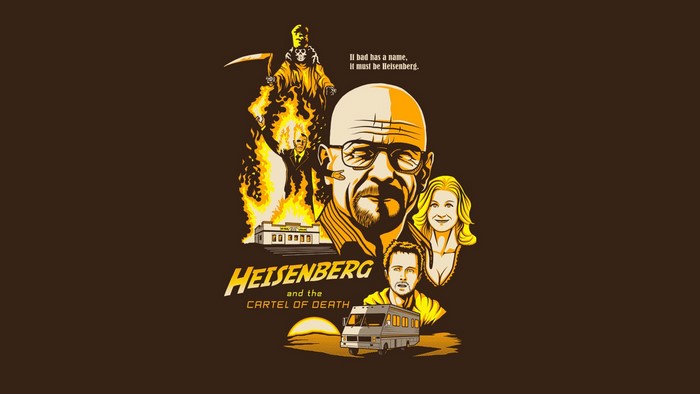 Heisenberg and the Cartel of Death Breaking Bad Poster
