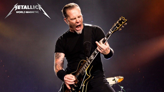 James Hetfield of Metallica performing live