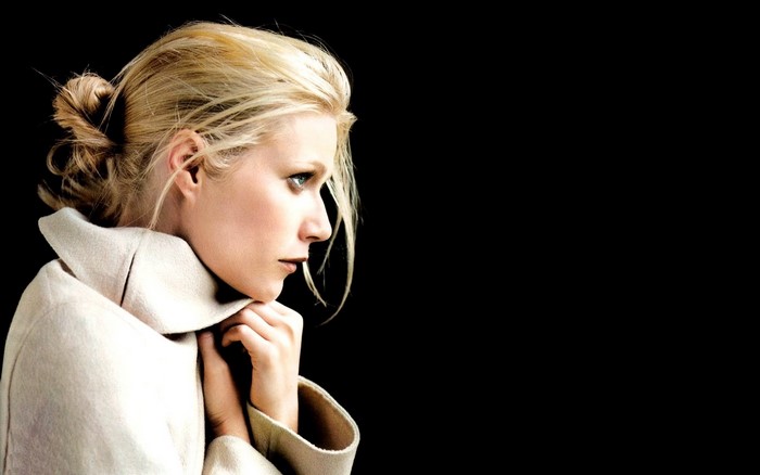 Gwyneth Paltrow in a beige coat