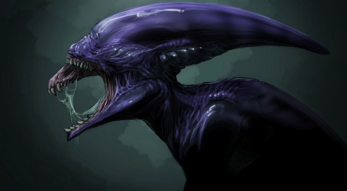 Xenomorph artwork from Prometheus movie