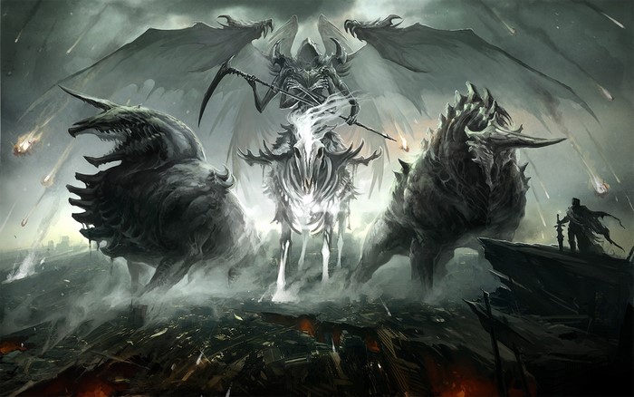 Four Horsemen of the Apocalypse fantasy art