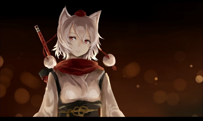Inubashiri Momiji from Touhou anime artwork