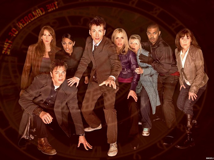 Doctor Who Cast Group Photo with Tenth Doctor