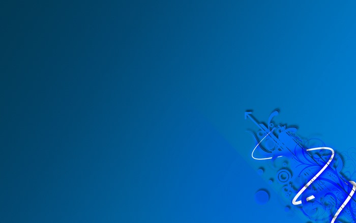 Blue abstract design with arrows and lines