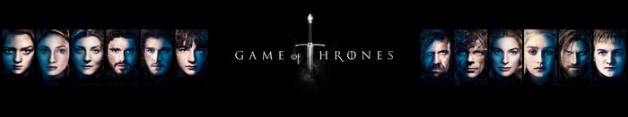 Game of Thrones characters and logo