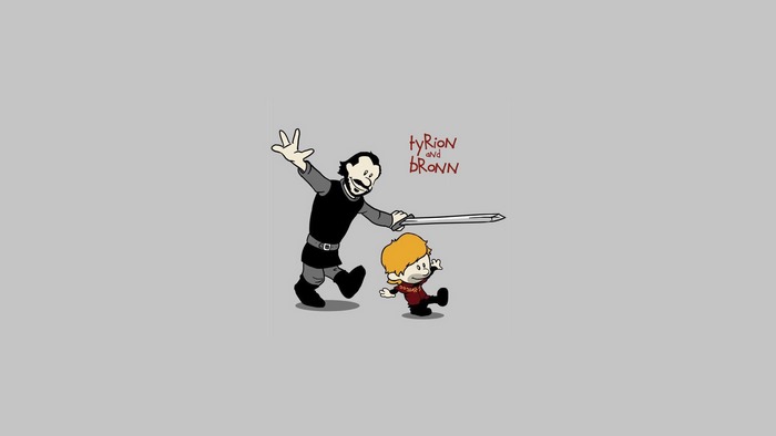 Tyrion and Bronn from Game of Thrones