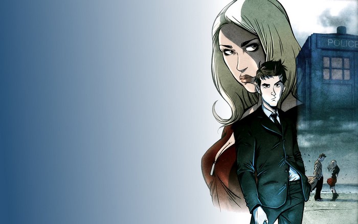 The Tenth Doctor and Rose Tyler from Doctor Who
