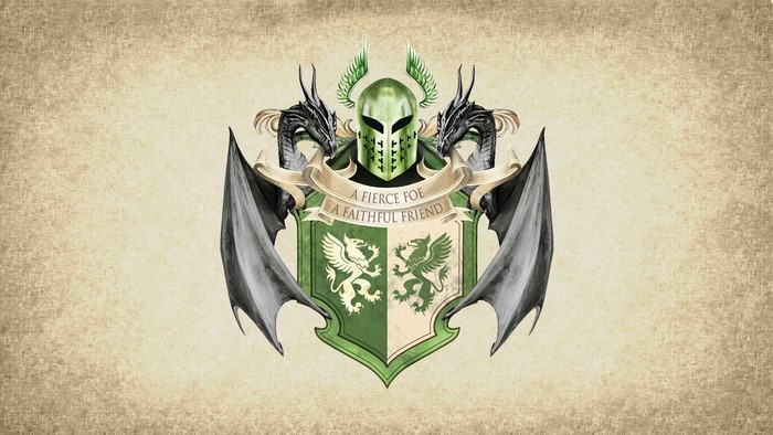 Coat of Arms with Dragons and Gryphons