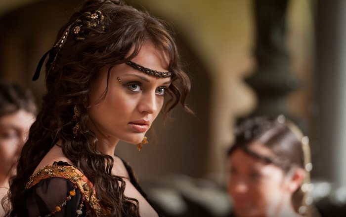 Laura Haddock in historical costume