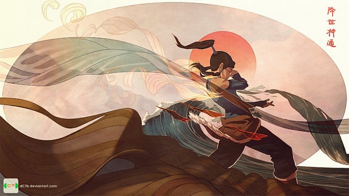 Korra from The Legend of Korra waterbending