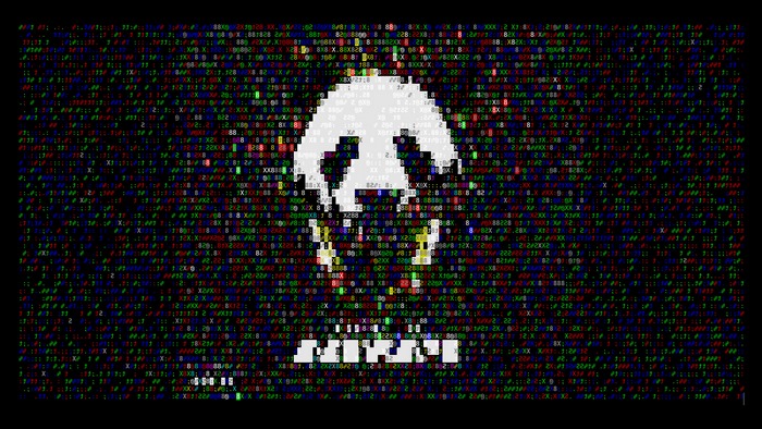 Panda ASCII Art with Glitch Effect
