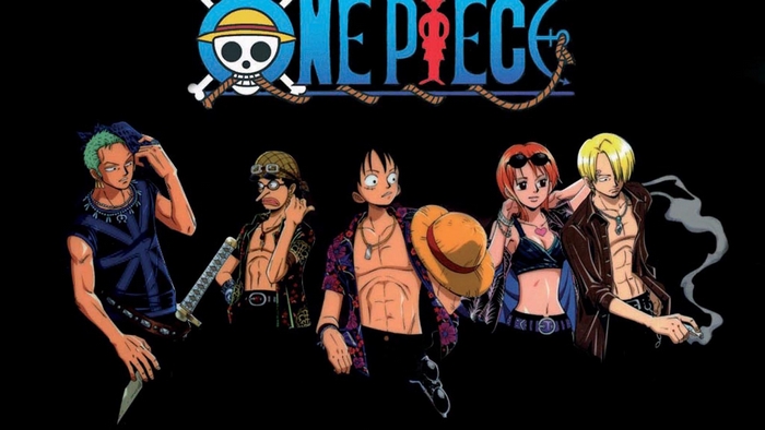 One Piece characters: Zoro, Usopp, Luffy, Nami, and Sanji