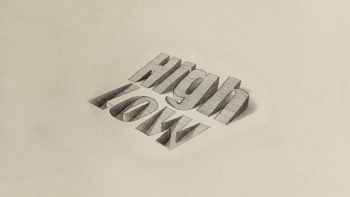 3D text art of HIGH and LOW