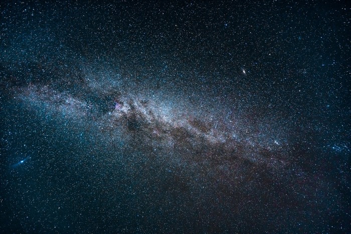 The Milky Way galaxy in the night sky