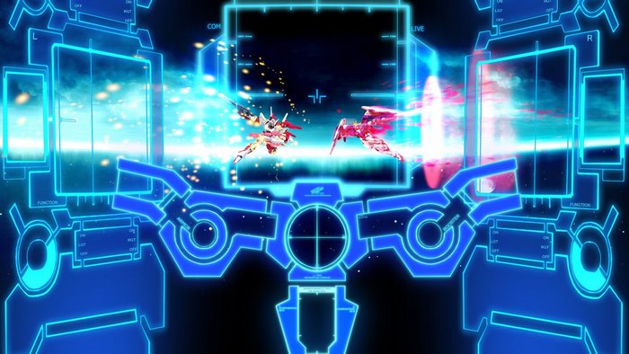 Gundam Build Fighters cockpit view