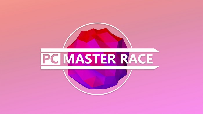 PC Master Race logo with abstract sphere