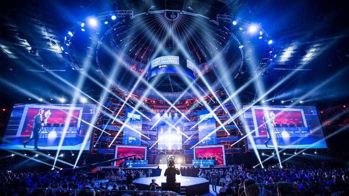 Intel Extreme Masters esports event stage with audience