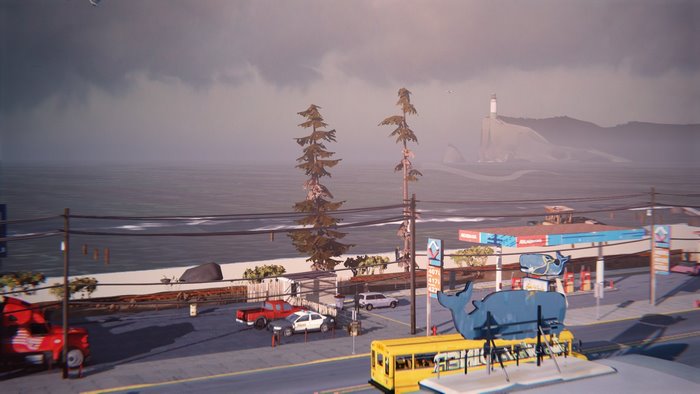 Life is Strange Arcadia Bay Gas Station and Lighthouse