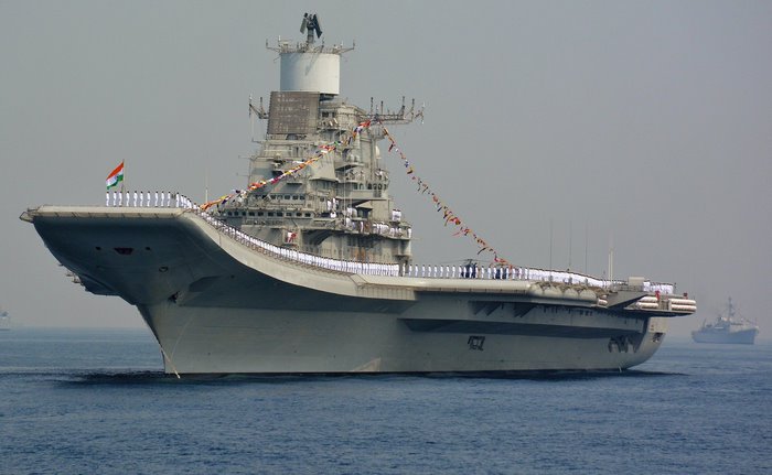 INS Vikramaditya aircraft carrier of the Indian Navy
