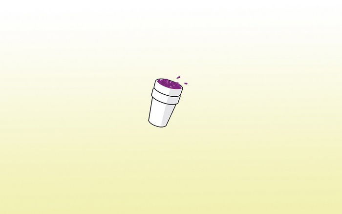Purple Lean in a White Cup