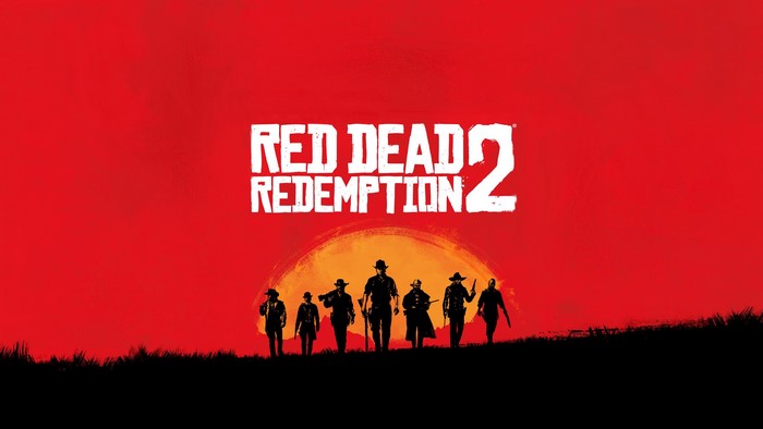 Red Dead Redemption 2 title card with characters