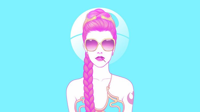 Princess Leia from Star Wars fan art