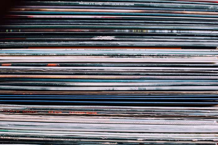 Stack of Vinyl Records