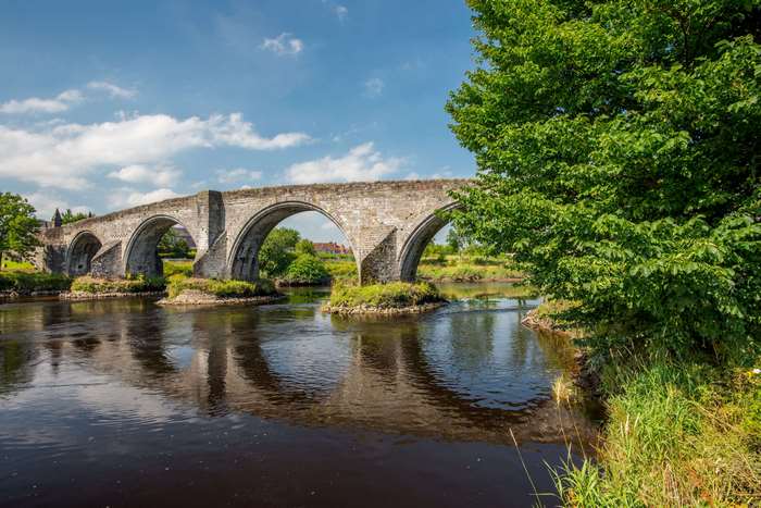 Stirling Bridge over River, Scotland