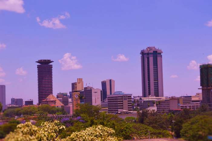 Nairobi skyline with KICC building