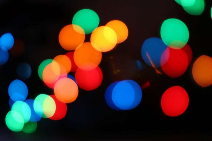 Colorful bokeh lights 4K