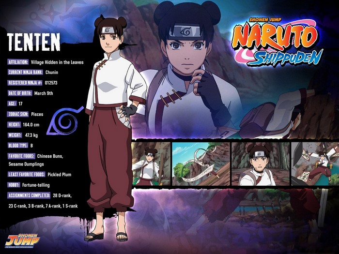 Tenten from Naruto Shippuden Character Profile