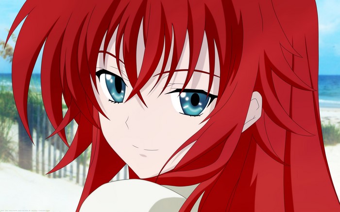 Rias Gremory from High School DxD at the beach