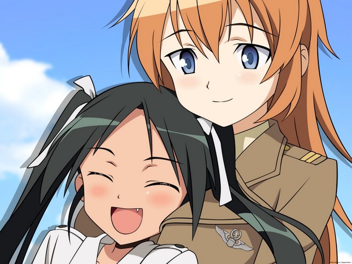 Francesca Lucchini and Charlotte Yeager from Strike Witches