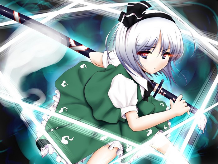 Konpaku Youmu from Touhou Project with Katana