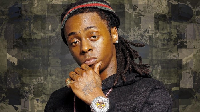 Lil Wayne with Tattoos and Dreadlocks