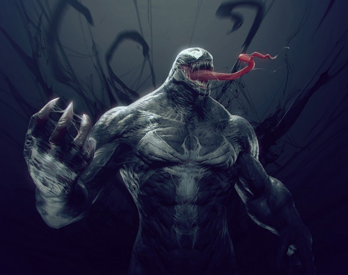 Venom from Marvel Comics digital art