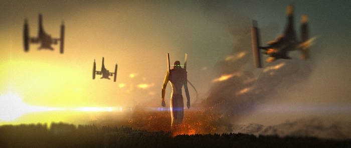 Evangelion Unit-01 from Neon Genesis Evangelion in battle