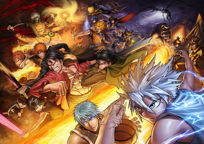 Epic 4K Anime Crossover Battle Scene