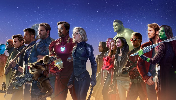 Avengers from Avengers Infinity War
