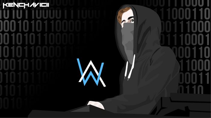 Alan Walker Digital Minimalism 4K Art