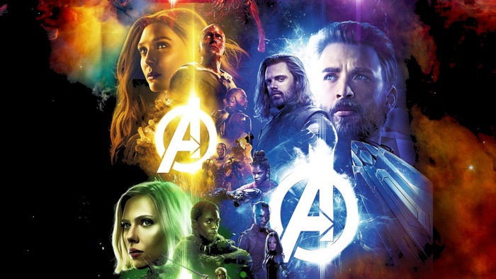 Avengers: Infinity War Poster with Captain America, Black Widow, Vision, Scarlet Witch, Winter Soldier