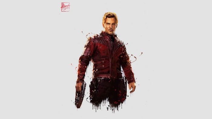 Star Lord from Avengers Infinity War artwork