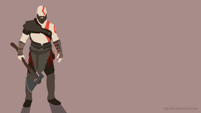 Kratos from God of War with Leviathan Axe
