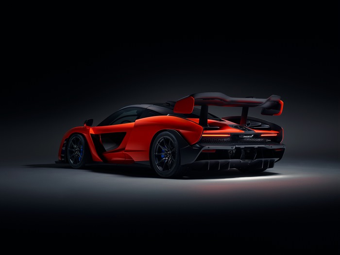 McLaren Senna Supercar in Dark Studio Lighting 4K