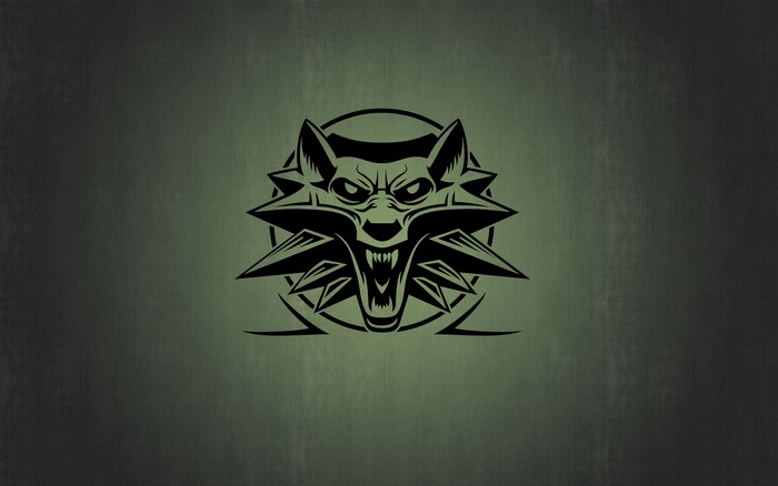 The Witcher 3 Wolf School Logo 4K