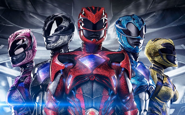 Power Rangers from the 2017 movie