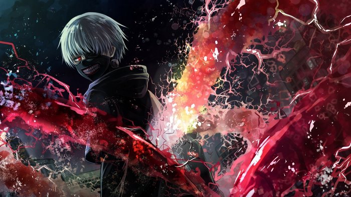 Kaneki Ken from Tokyo Ghoul with Kagune